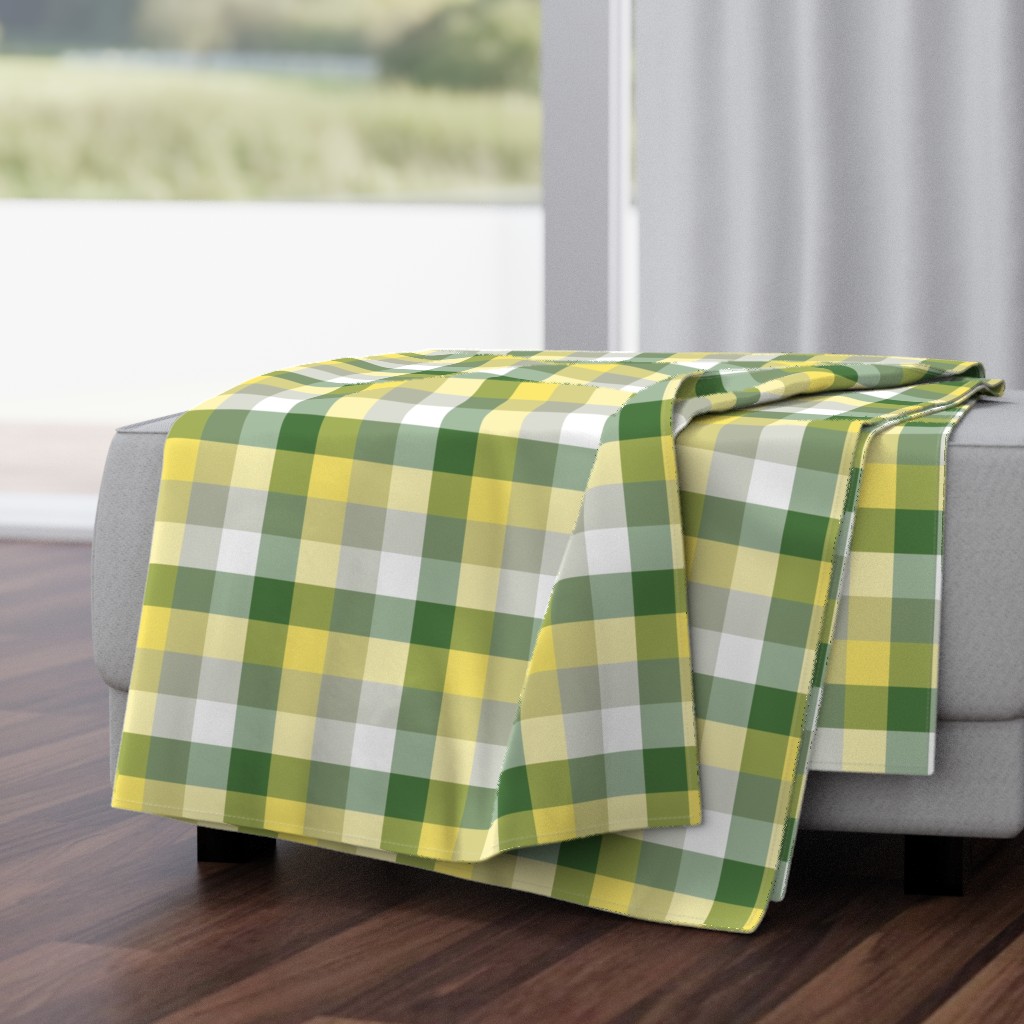 Sitting on Sunshine, Garden Party Picnic Blanket Plaid by Su_G_©SuSchaefer