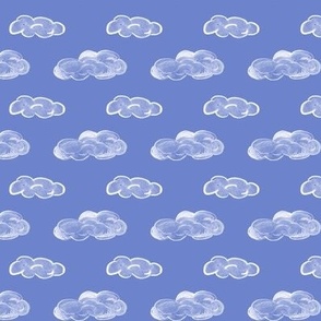 Mini Clouds on Blue