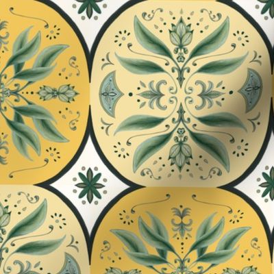 Mixed Vintage Botanical Tiles
