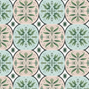 Mixed Lovely Botanical Tiles
