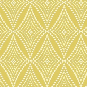 Pebble Pathway - Dot Geometric Citron Yellow Ivory Regular Scale