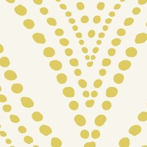 Pebble Pathway - Dot Geometric Ivory Citron Yellow Jumbo Scale