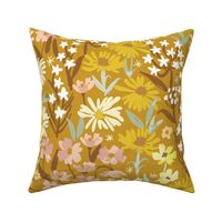 Boho Floral Wilderness - Yellow Jumbo