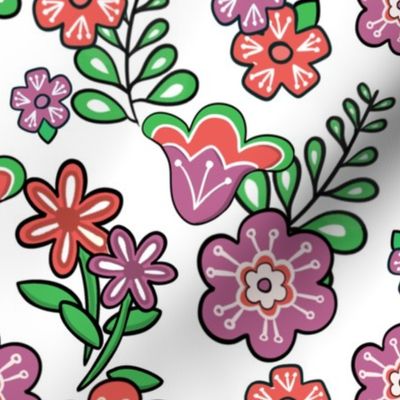 petal in bloom challenge - retro floral