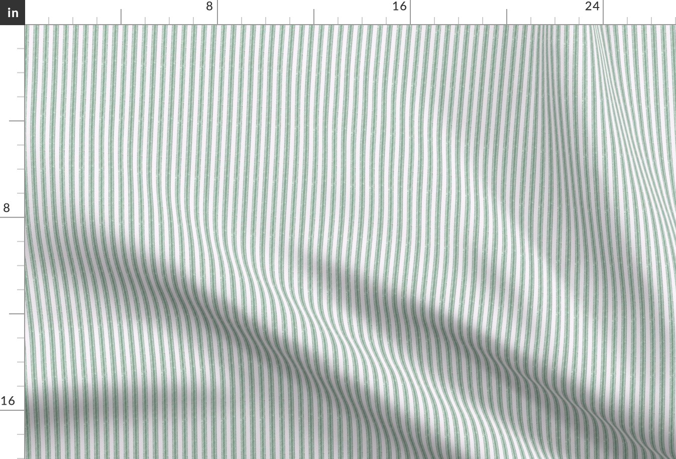 Classic Ticking Stripes // Green