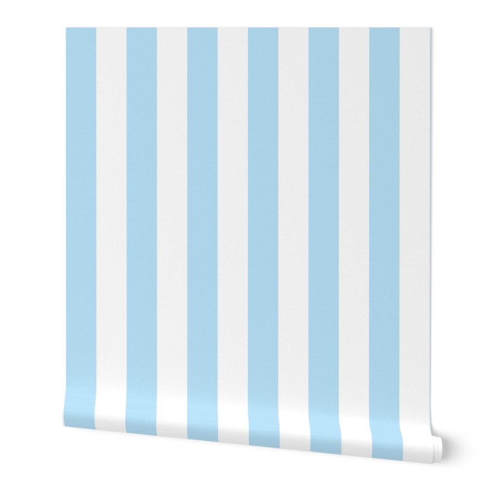 light blue and white 1/2 inch stripe