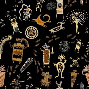 Arizona Shaman Petroglyph Spirits - Design 12964039