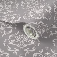 VICTORIAN DAMASK IN WHISP GREY