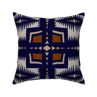 Southwest American Indian Inspired - Rust Navy - Design 12964205