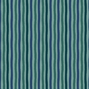 Emerald, green and blue stripes
