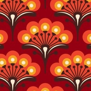 0850 - magic flowers, red