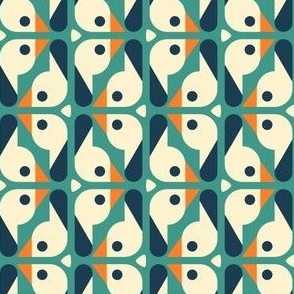 0853 - midcentury style birds