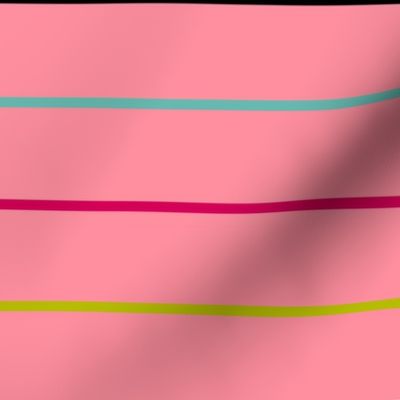Abstract 80s wild pink stripes