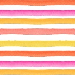Warm Watercolor Stripes