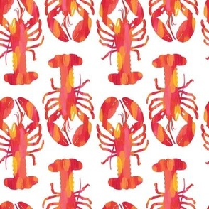 Red, Orange and Yellow Lobsters