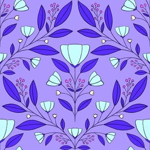 Big floral - light purple 