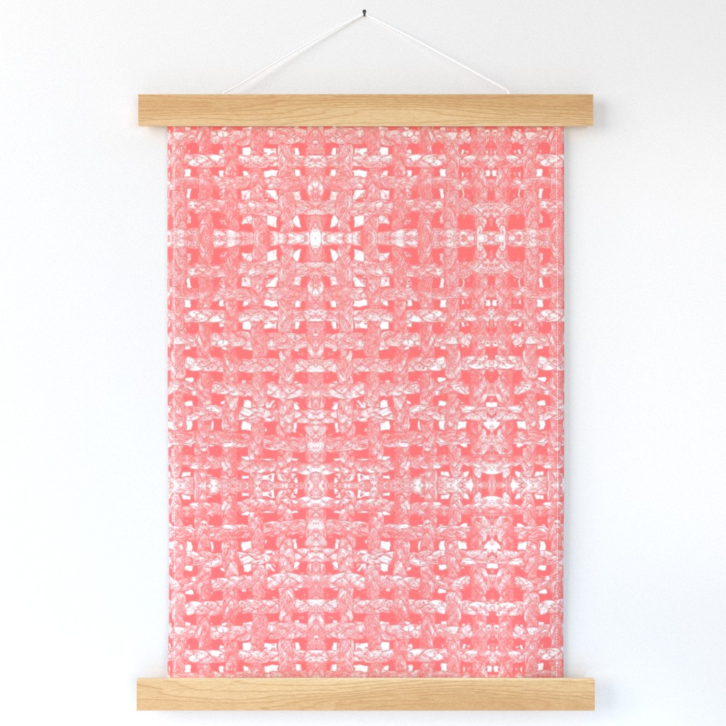 A Seagrass Weave in Coral & Ivory