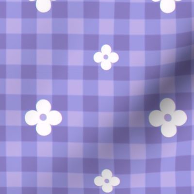 Purple spring checkerboard picnic