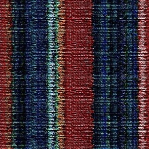 Really Rustic Coarse Woven-Look Native American Tribal Rug Print