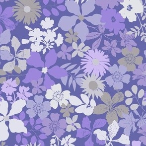 214 Flower Silhouettes lilac_very peri