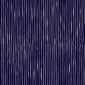 Irregular stripes - navy 