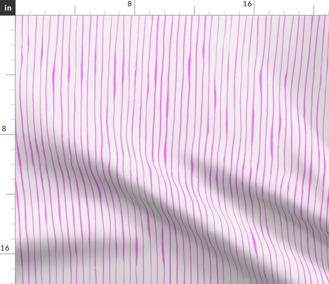 Irregular stripes - white and pink