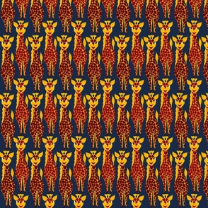 Cheeky Giraffe's on Blue - Small