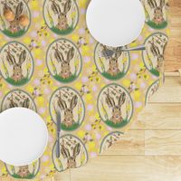 Easter Garden Party - March Hares Yellow/Emerald Green