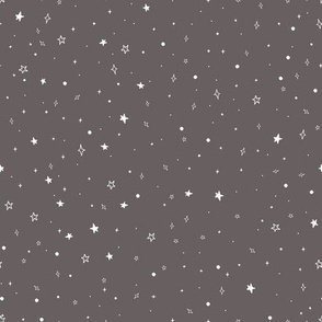 Taupe Starry Night