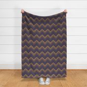 Chevron Waves, color Navy