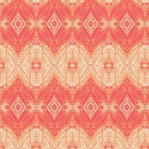 Damask, color:  pink and orange