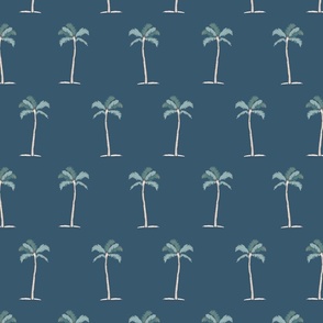 Tropical palms-navy