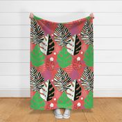 Tropical Isle Abstract on Coral - XL