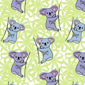 Cute Koala Fabric, Wallpaper and Home Decor | Spoonflower