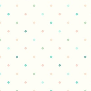 Pink and Teal Diagonal Dots