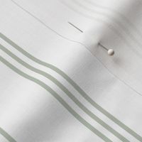 The Simple minimalist series - vertical tartan stripes boho style modern minimal strokes in pairs of three Scandinavian nursery sage green on white 