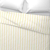 The Simple minimalist series - vertical tartan stripes boho style modern minimal strokes in pairs of three Scandinavian nursery yellow summer on white 