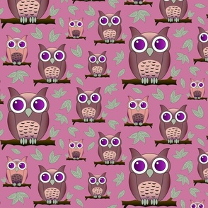 Owl Be Seeing You in Wild Orchid