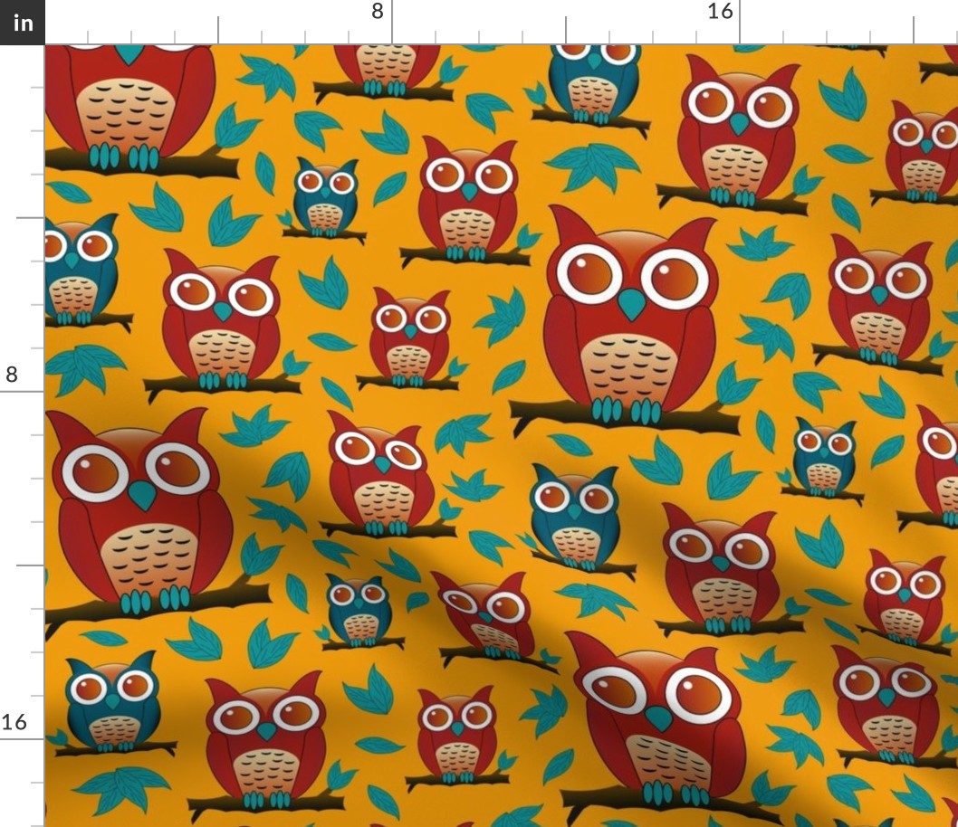 Owl Be Seeing You in Orange