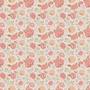 Countryside Garden - Soft Pink and Mint Small