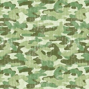 Distressed Camo in Shades of Green (Small Scale)