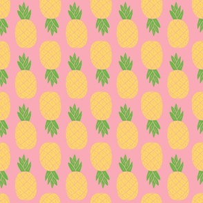 Pineapple Up and Down Pattern in Pink - Larger