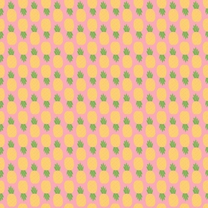 Pineapple Up and Down Pattern in Pink - Smaller