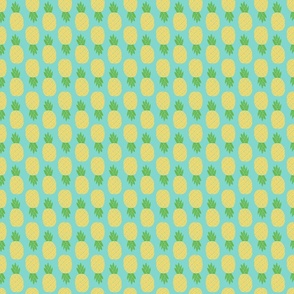 Pineapple Up and Down Pattern in Light Blue - Smaller