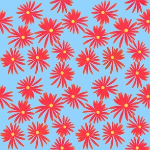 Spring Daisies - Red