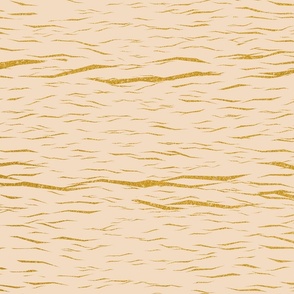 golden waves on cream