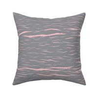 Pink waves on grey