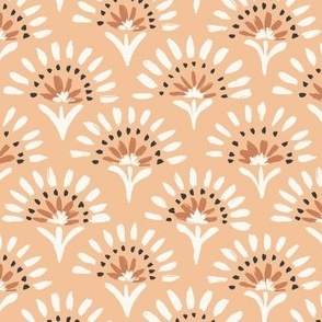 Bohemian Fan-medium-Soft Coral-Hufton Studio