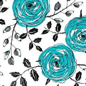 TURQUOISE ROSES