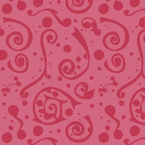 Swirly - Hot Pink - Two Pinks.